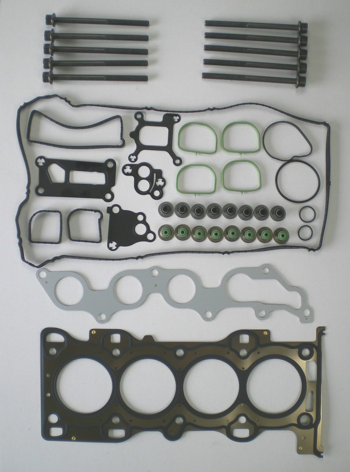 FORD MONDEO MK3 FOCUS 1.8 HEAD GASKET SEAT HEAD BOLT SET PLASTIC CAMCOVER