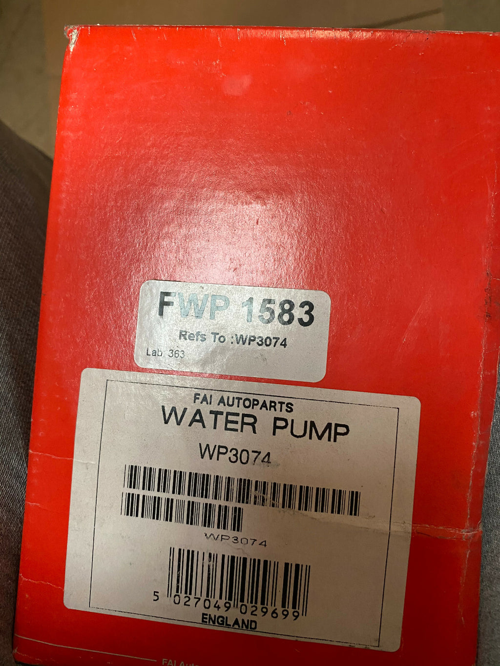 FOR FIAT TEMPRA TIPO 1.4 1.6 LANCIA DEDRA 1.6 WATER PUMP QCP3074