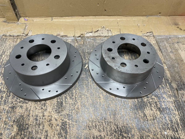  FOR CITROEN RELAY PEUGEOT BOXER FIAT DUCATO REAR DRILLED BRAKE DISCS 280MM 