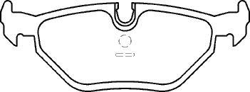 BMW Z3 Z4 316 318 320 323 E46 BRAKE PADS REAR NEW !WOW!