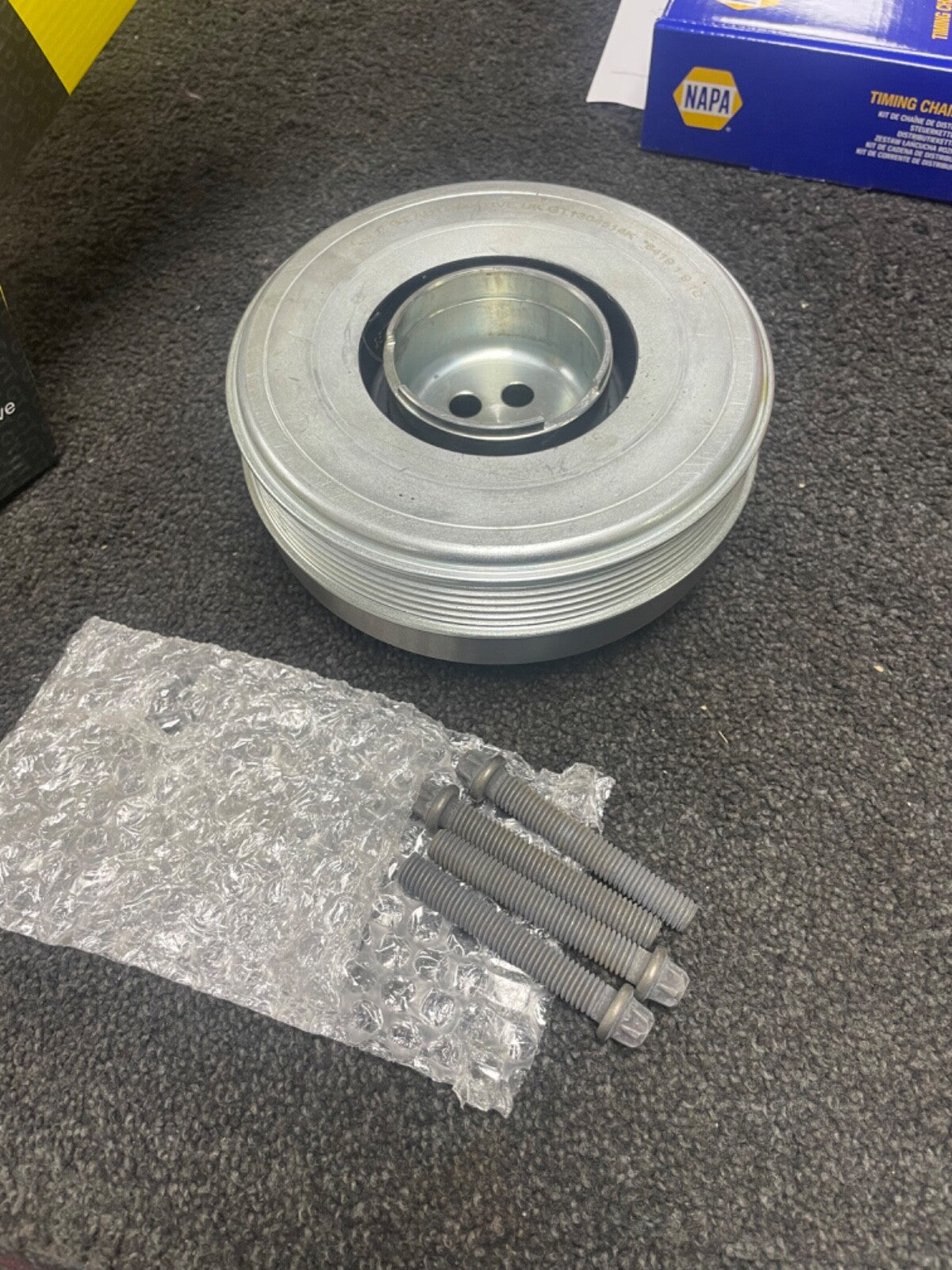 BELT PULLEY VIBRATION TORSION DAMPER CRANKSHAFT FOR BMW 520D M SPORT MK6 F10
