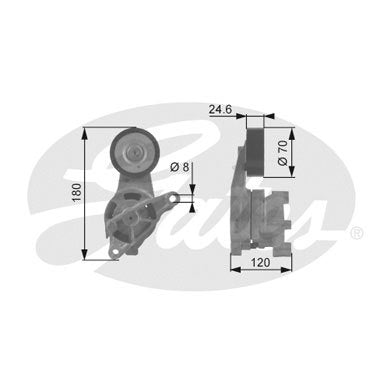 OCTAVIA  2.0TDI AUX FAN BELT TENSIONER