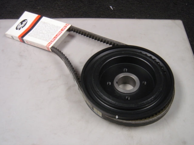FOR SHOGUN PAJERO 2.5TD 4D56 1990-1993 CRANKSHAFT DAMPER PULLEY + DRIVE BELT 