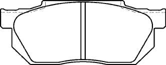 MINTEX  BRAKE PADS FOR HONDA CIVIC  1.3,1.4,1.5 1987 -1995