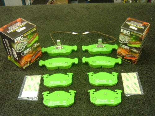 CITROEN SAXO VTR VTS EBC GREEN BRAKE PADS FR & RR