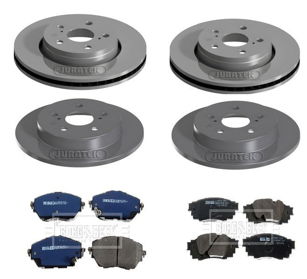 BRAND NEW FRONT REAR BRAKE DISCS PADS SET FIT TOYOTA CHR CH-R GR SPORT