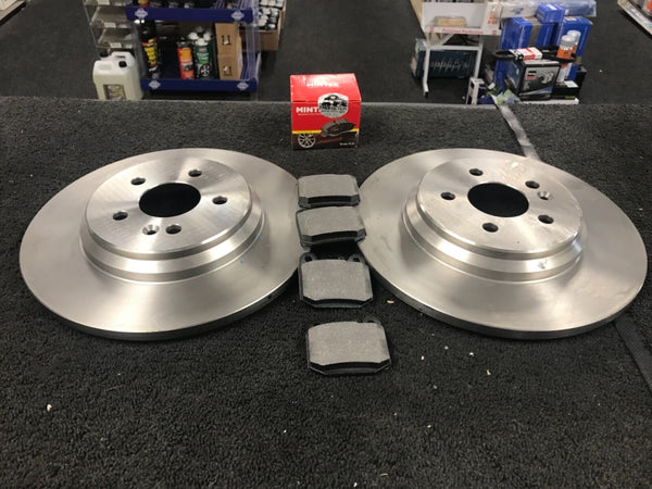 FOR MERCEDES  ML230 270 320 350 REAR BRAKE DISC MINTEX PADS 