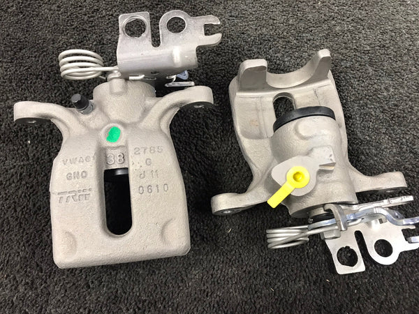 2 GENUINE VW REAR BRAKE CALIPER FOR VW CADDY MK4 4MOTION ALLTRACK LH RH PAIR