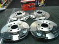 FOR HONDA FRV 02> BRAKE DISCS MINTEX BRAKE PADS FRONT REAR 