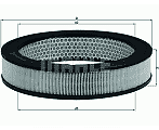 FOR MAZDA 626 929 B1600 B1800 B2000 MAHLE ROUND AIR FILTER
