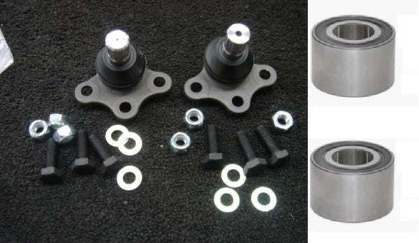 CITROEN C2 C3  1.4 1.4HDI 1.6 LOWER ARM BALL JOINT X 2 + FRONT BEARINGS X 2 -ABS