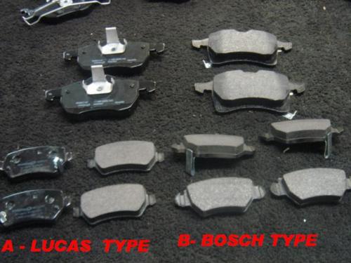 ASTRA MK4 ZAFIRA MK1 98-04 FRONT REAR BRAKE PADS