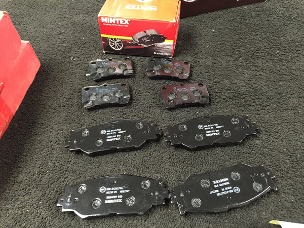 FOR IS250 F SPORT IS220D 2005 ON MINTEX BRAKE PADS FRONT REAR MDB2747 MDB2728