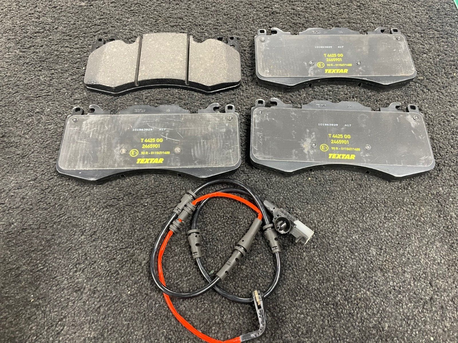 RANGE ROVER L405 TDV6 TDV8 SD8 5.0 SVR FRONT BRAKE PAD GENUINE TEXTAR + SENSOR