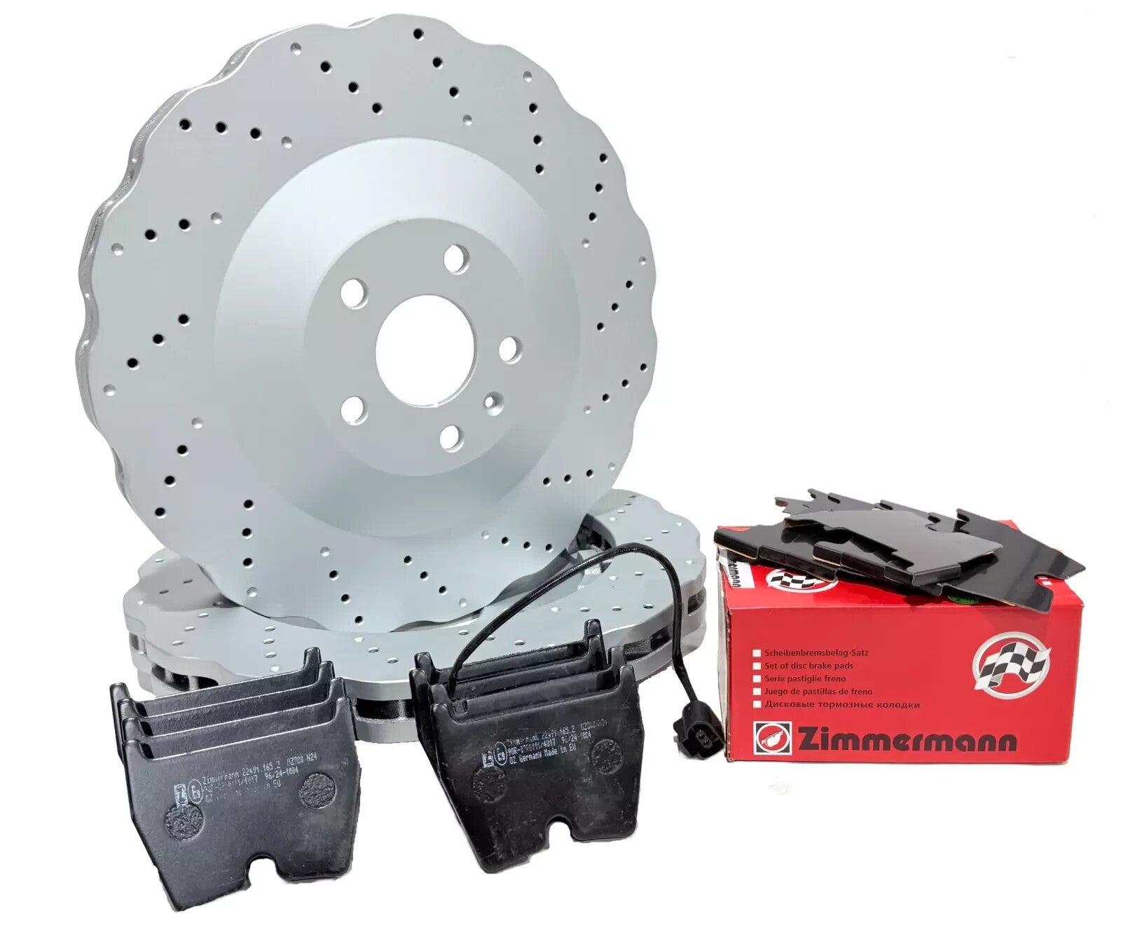 AUDI RSQ3 2013 ON FRONT WAVEY BRAKE DISC PADS 365X34MM