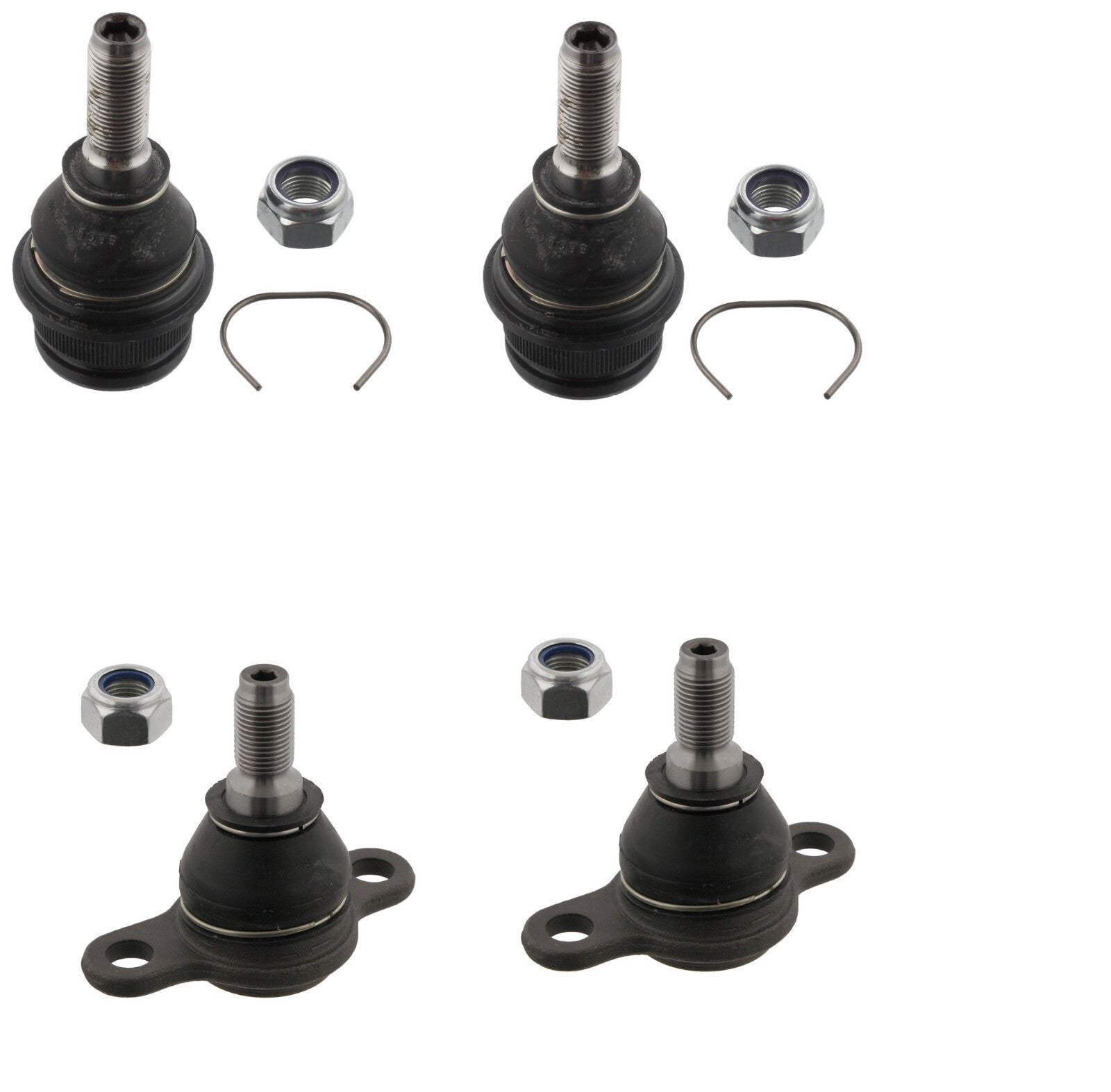 FOR VW TRANSPORTER  T4 1998-2004 2  UPPER 2 LOWER SUSPENSION BALL JOINTS