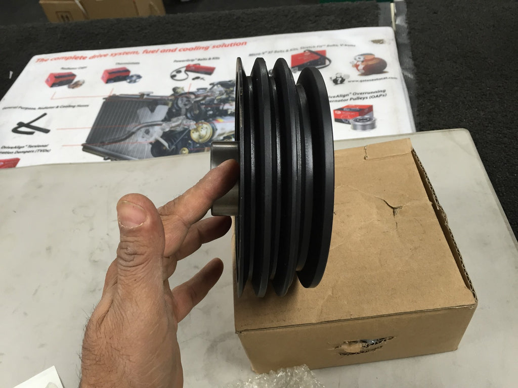 FOR MITSUBISHI SHOGUN PAJERO 3.2DiD 2007-12 CRANKSHAFT DAMPER PULLEY +2 BELTS