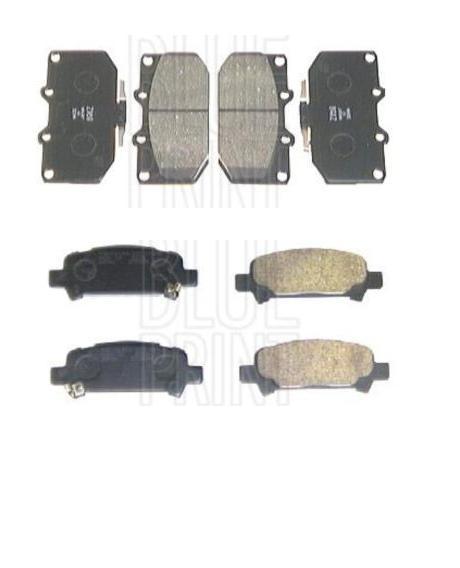 FOR SUBARU IMPREZA WRX TURBO 1998-2000 FRONT REAR DISC BRAKE PADS