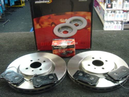  FOR FIAT COUPE 2.0 20V TURBO BRAKE DISC BRAKE PAD MINTEX FRONT SET