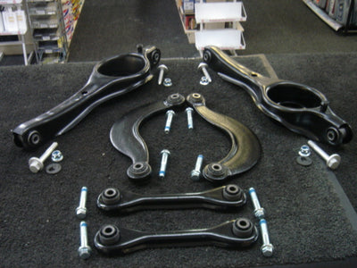 VOLVO V50 S40 C30 REAR SUSPENSION AXLE WISHBONE ARM UPPER LOWER TRAILING ARM KIT