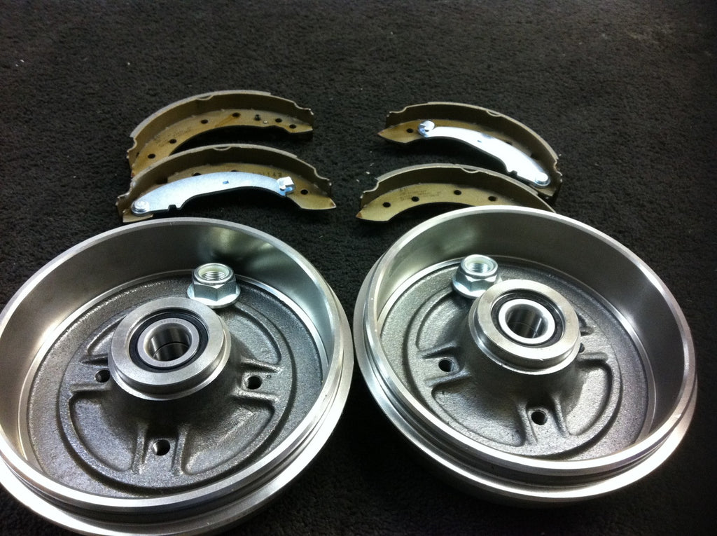 RENAULT CLIO MK2 1.2 16v 1.5DCi REAR BRAKE DRUM BRAKE SHOE WHEEL BEARINGS  203mm