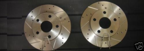 FOR TOYOTA MR2 GT SW20 TURBO REV1 90-91 FRONT DRILLED GROOVED BRAKE DISCS 258MM