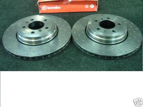 BMW 745 760 740D E65 BRAKE DISC BREMBO CROSS DRILLED REAR  BRAKE DISC  