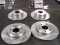 FOR CLC200 KOMPRESSOR BRAKE DISC CROSS DRILLED GROOVED BRAKE PADS FRONTREAR