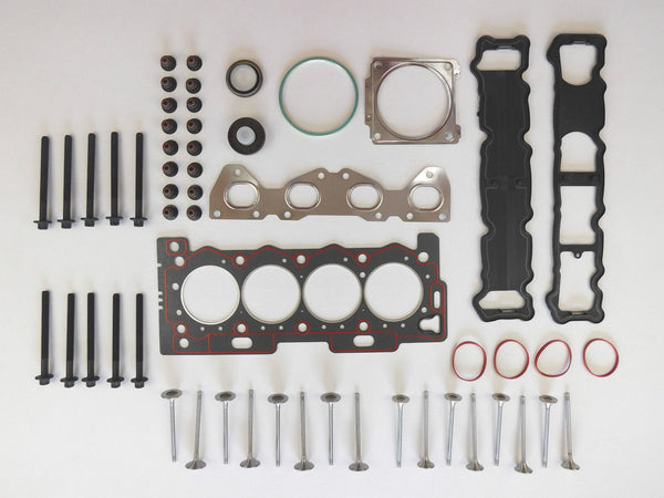 FOR CITROEN C2 C3 C4 1.4 16V HEAD GASKET SET BOLTS 8 INLET & 8 EXHAUST VALVES