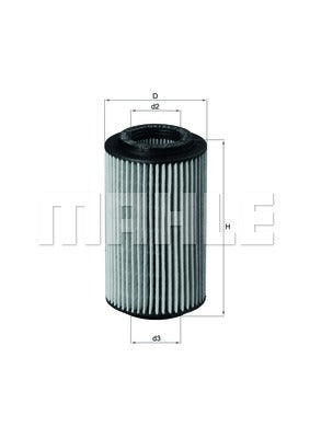 MAHLE OX 153/7D  FILTER 