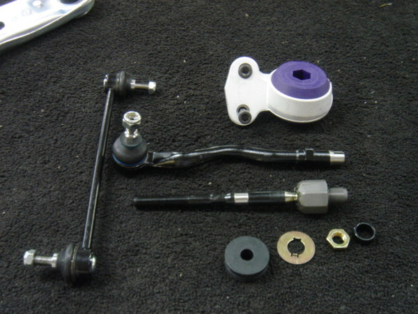 BMW 3 SER E46 316 318 320 323 325 330 328 WISHBONE BUSH TIE TRACK ROD END KIT LH