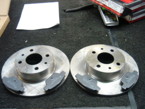  FOR FIAT MULTIPLA 1.6 1.9JTD REAR BRAKE DISCS & PADS NEW  FOR 