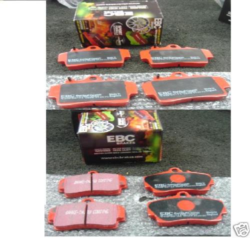 PORSCHE BOXSTER BRAKE PADS EBC RED STUFF FRONT REAR