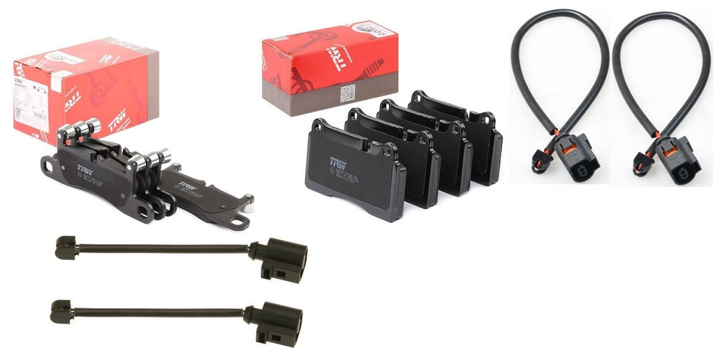 FOR VW TOUAREG FRONT REAR OE QUALITY BRAKE PAD PADS SET WIRE WEAR SENSORS
