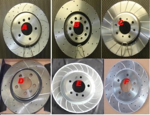 SIERRA XR4X4  DRILLED GROOVED  BRAKE DISCS FRONT