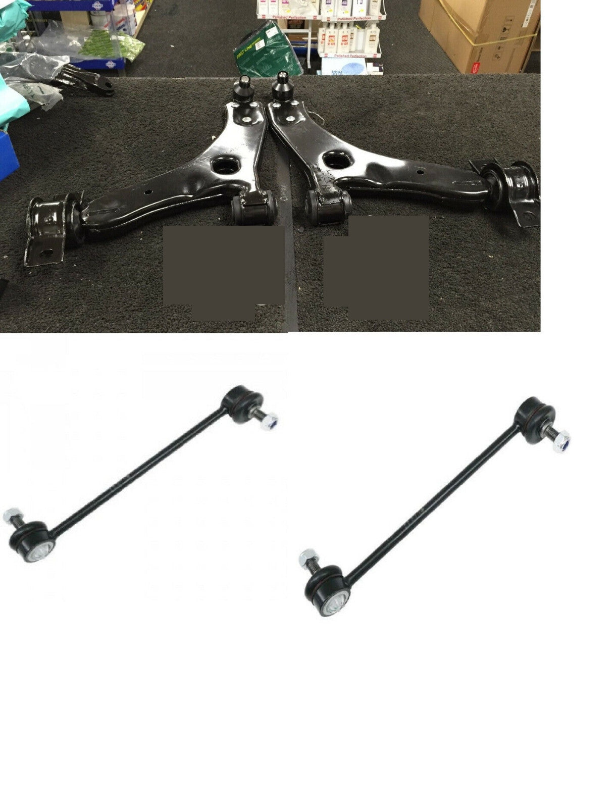 FORD FOCUS MK1 1998-2004 2 FRONT LOWER WISHBONE ARMS  ANTI ROLL BAR LINKS