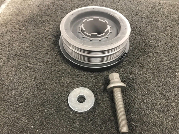 BMW 118D 120D 318D 320D 520D X3 CRANKSHAFT VIBRATION DAMPER PULLEY WITH BOLT 