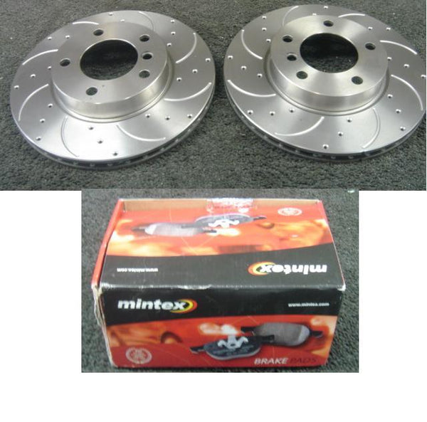 FOR HONDA CIVIC 2.0 TYPE R FN2 BRAKE DISC DRILLED GROOVED FRONT BRAKE DISC 