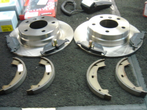 BMW 316 COMPACT 318 E46  REAR BRAKE DISC PADS HB SHOE