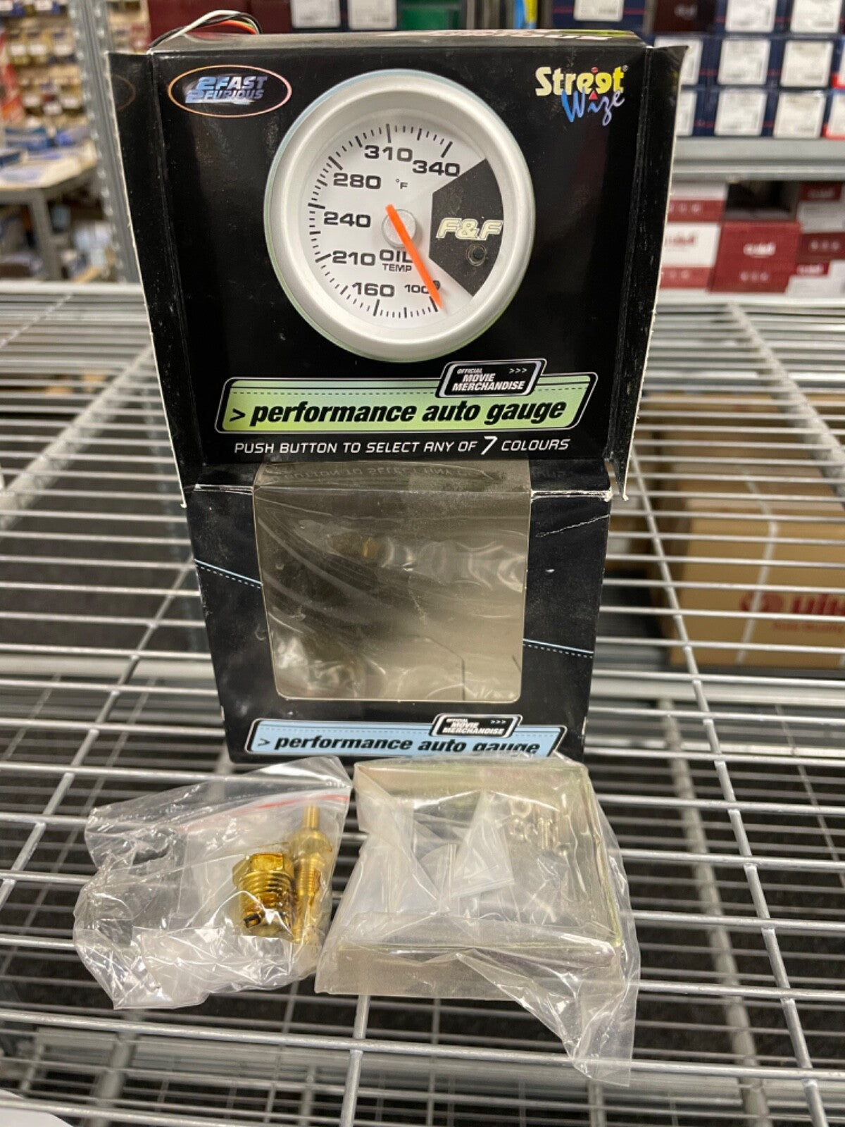 STREETWIZE PERFORMANCE AUTO OIL TEMP GAUGE WITH 7 COLOURS