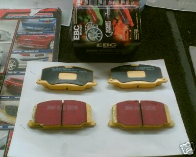 FOR TOYOTA MR2 MK2  FRONT BRAKE PADS EBC YELLOW STUFF