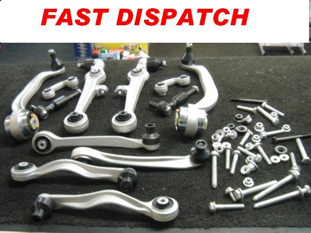 FOR AUDI A4 1.8 B6 FULL  FRONT SUSPENSION TRACK CONTROL ARMS LINKS BOLTS KIT 