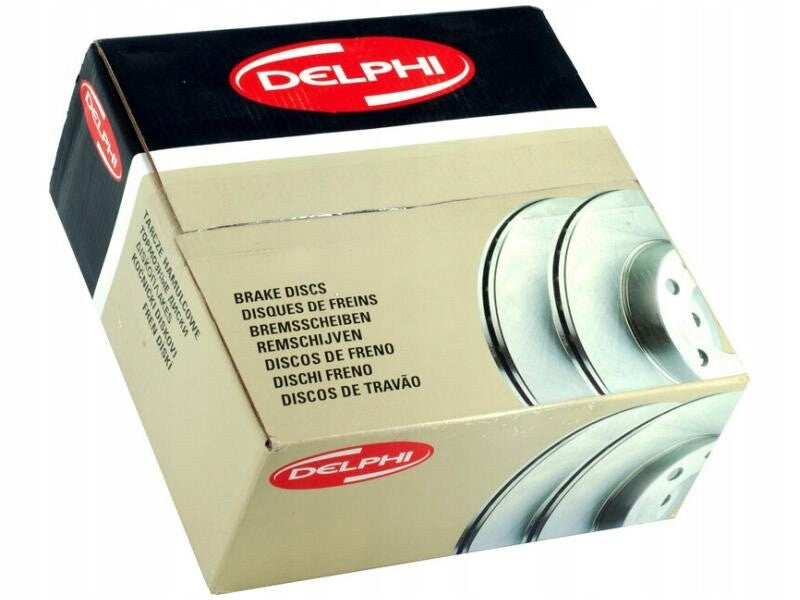 JAGUAR  XJ X350 4.2 FRONT BRAKE DISC PAIR 365MM DELPHI BG9182C C2C10392 C2C8355