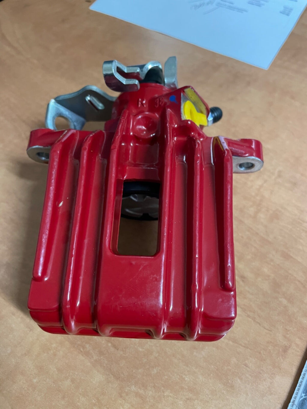 REAR BRAKE CALIPER RED FOR VW POLO MK3 BEETLE  1.6 1.9TD GTI WITH SOLID DISC RH