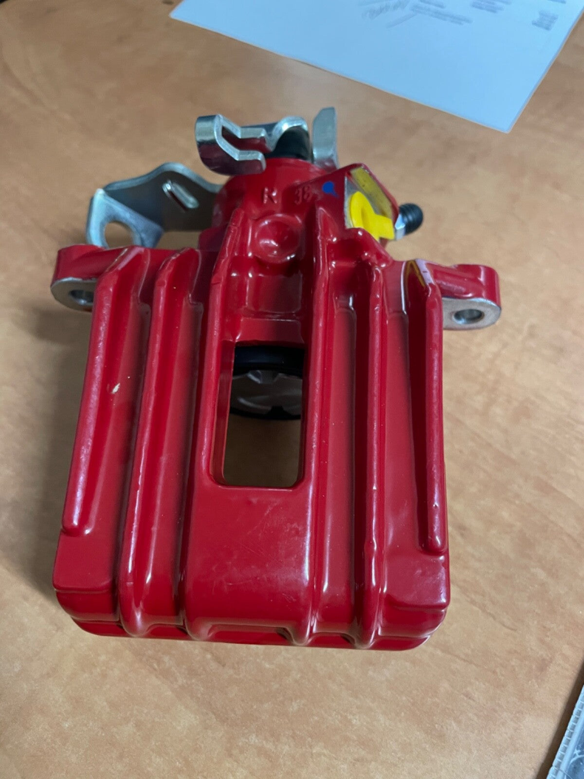 REAR BRAKE CALIPER RED FOR VW POLO MK3 BEETLE  1.6 1.9TD GTI WITH SOLID DISC RH