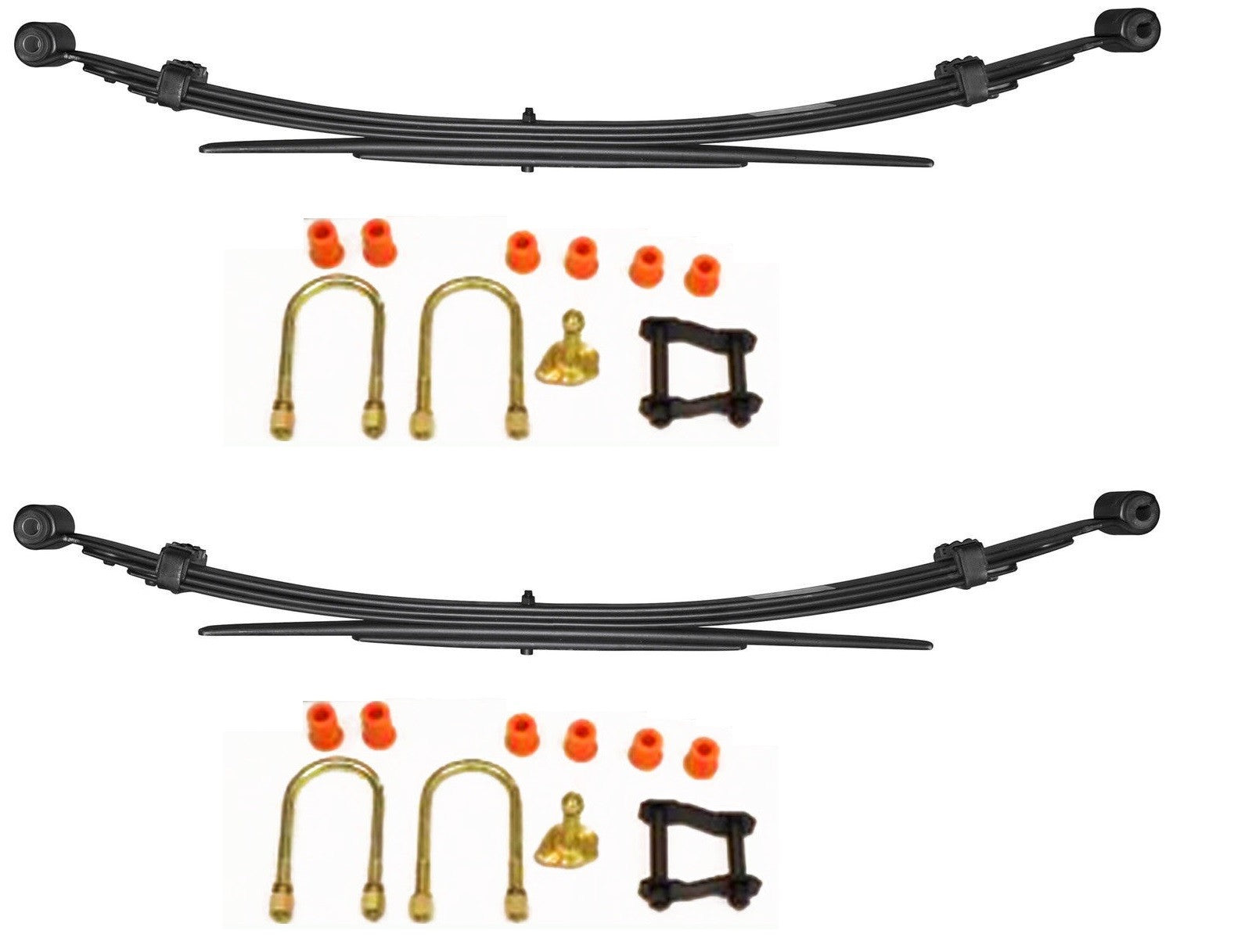 FORD RANGER MAZDA B25001998-06 REAR LEAF SPRING NEW PAIR LEFT RIGHT FITTING KIT
