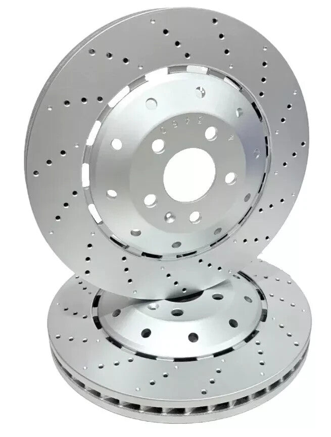 AUDI R8 4.2 FSI 5.2 FSI 2007-2015 DRILLED FRONT REAR BRAKE DISCS 365mm 356mm