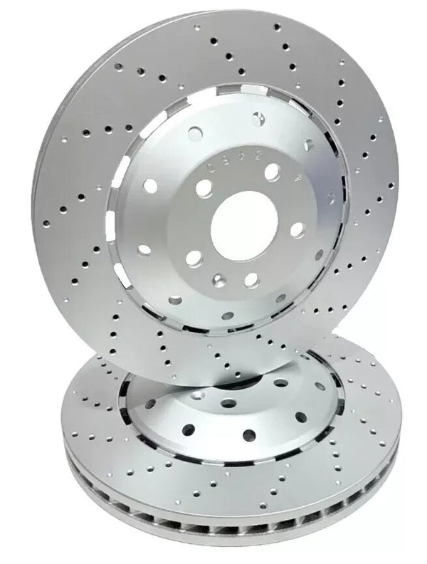 AUDI R8 4.2 FSI 5.2 FSI 2007-2015 DRILLED FRONT REAR BRAKE DISCS 365mm 356mm