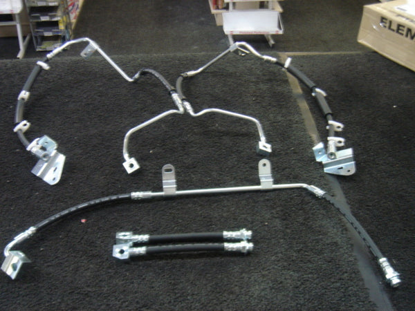 FOR JEEP GRAND CHEROKEE 3.1 TD BRAKE FLEXY HOSE FRONT REAR FULL SET