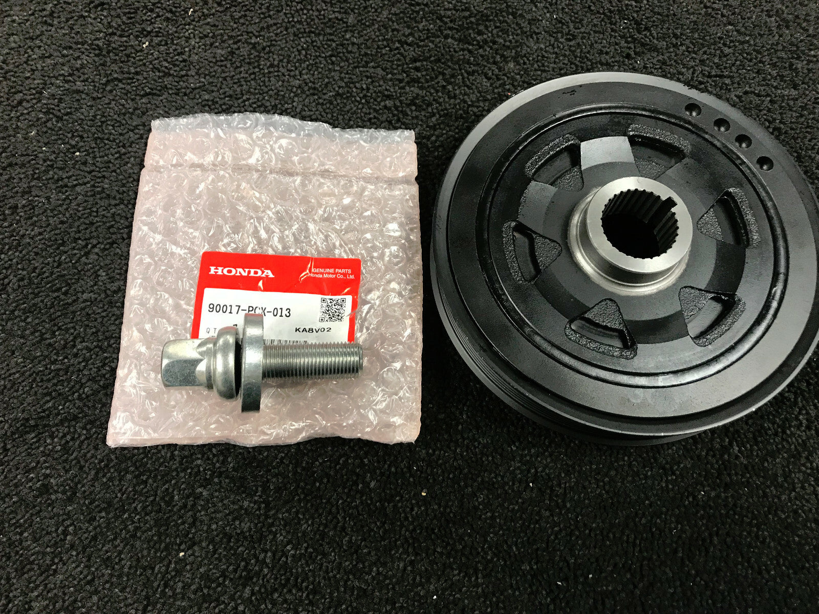FOR HONDA CRV 2.2DIESEL CDTi DTEC CRANKSHAFT CRANK SHAFT PULLEY FAN BELT BOLT